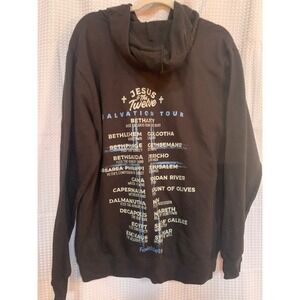 Delta Fleece XL women's black Jsus hoodie band concert tour